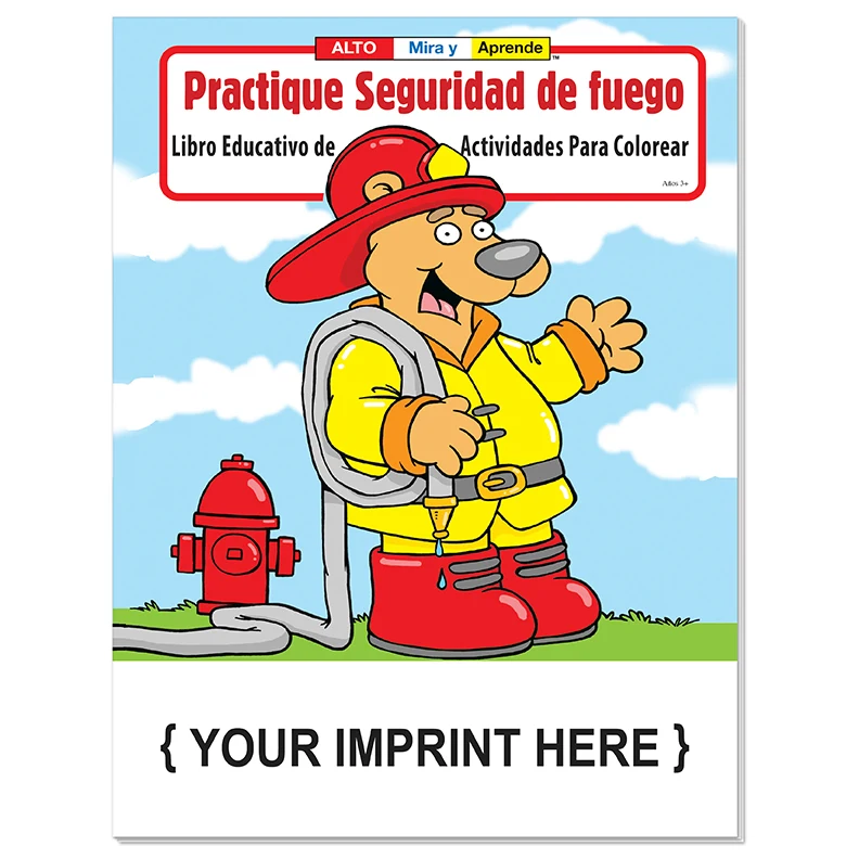 COLORING BOOK - Practice Fire Safety (Spanish) Coloring & Activity Book 1