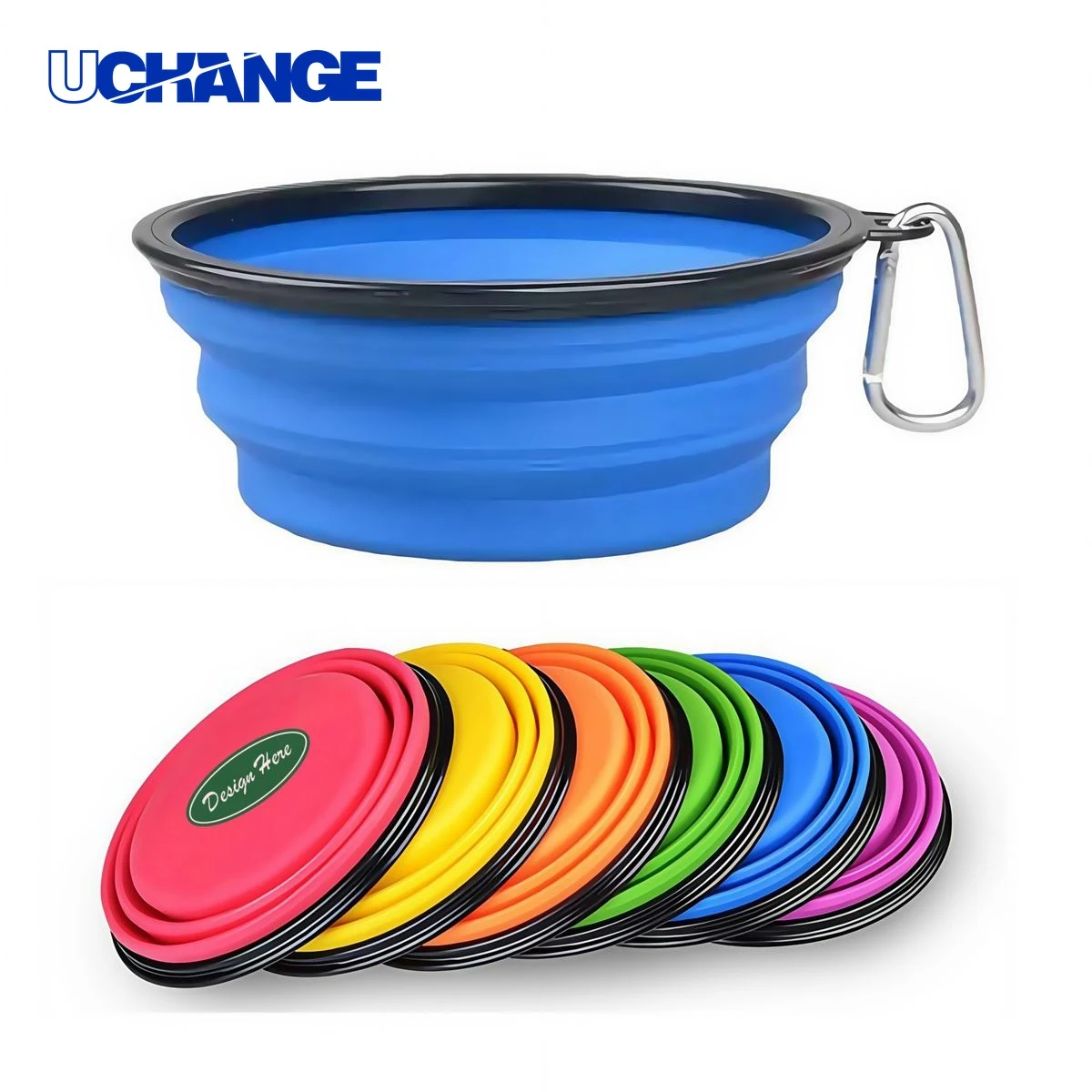 12 OZ Collapsible Dog Bowl with Carabiner for Travel 1