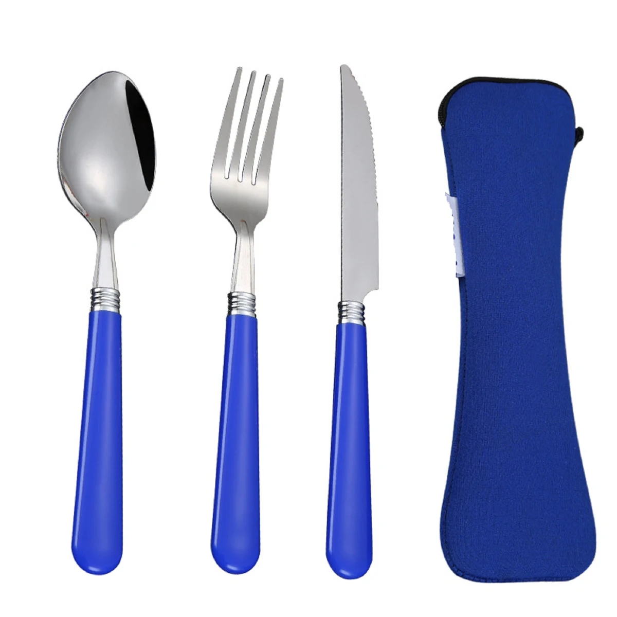 Plastic Handle Camping Tableware Set 1