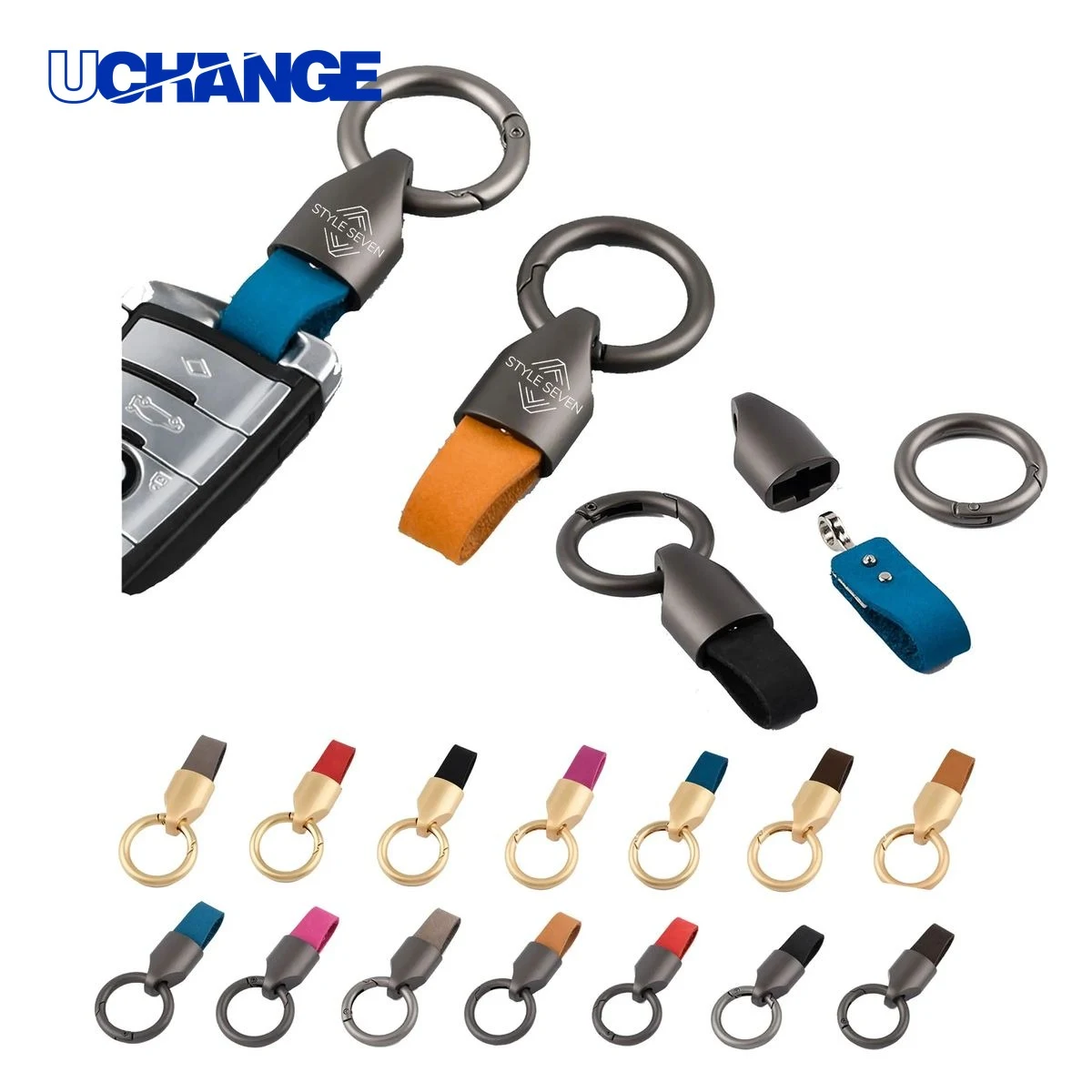 Genuine Leather Car Keychain 1