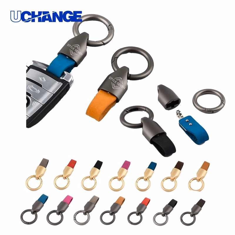 Genuine Leather Car Keychain