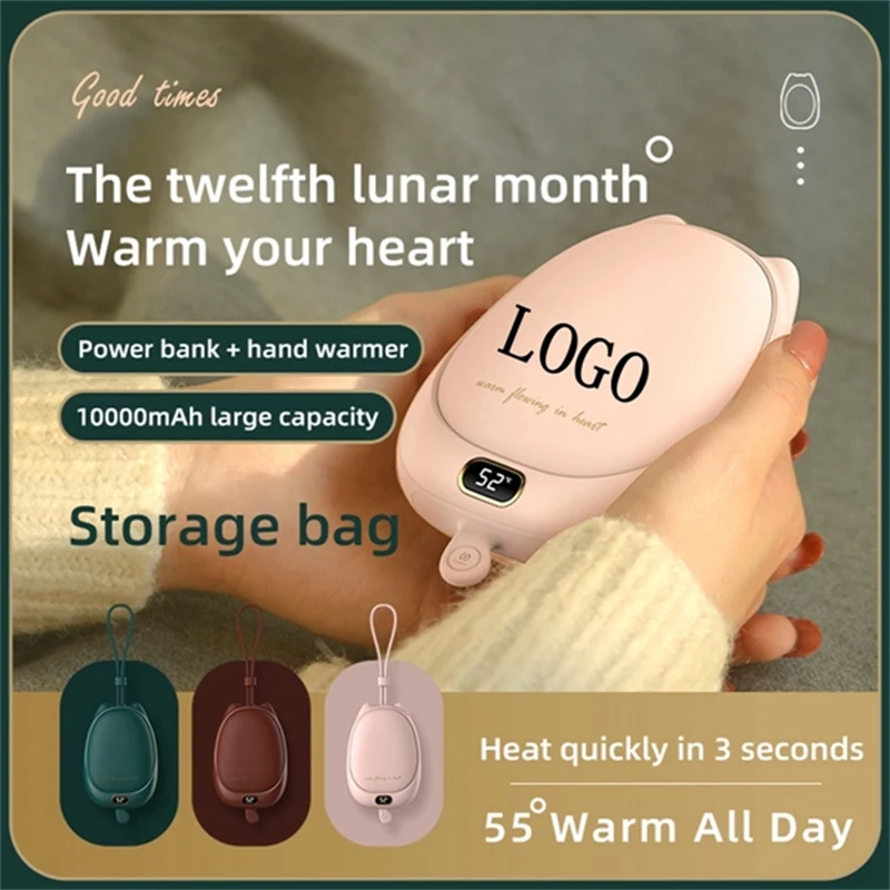 2 In 1 10000mAh small Power Bank Hand Warmers 1