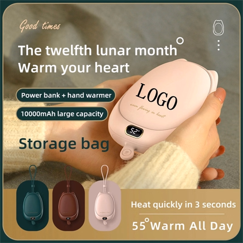 2 In 1 10000mAh small Power Bank Hand Warmers