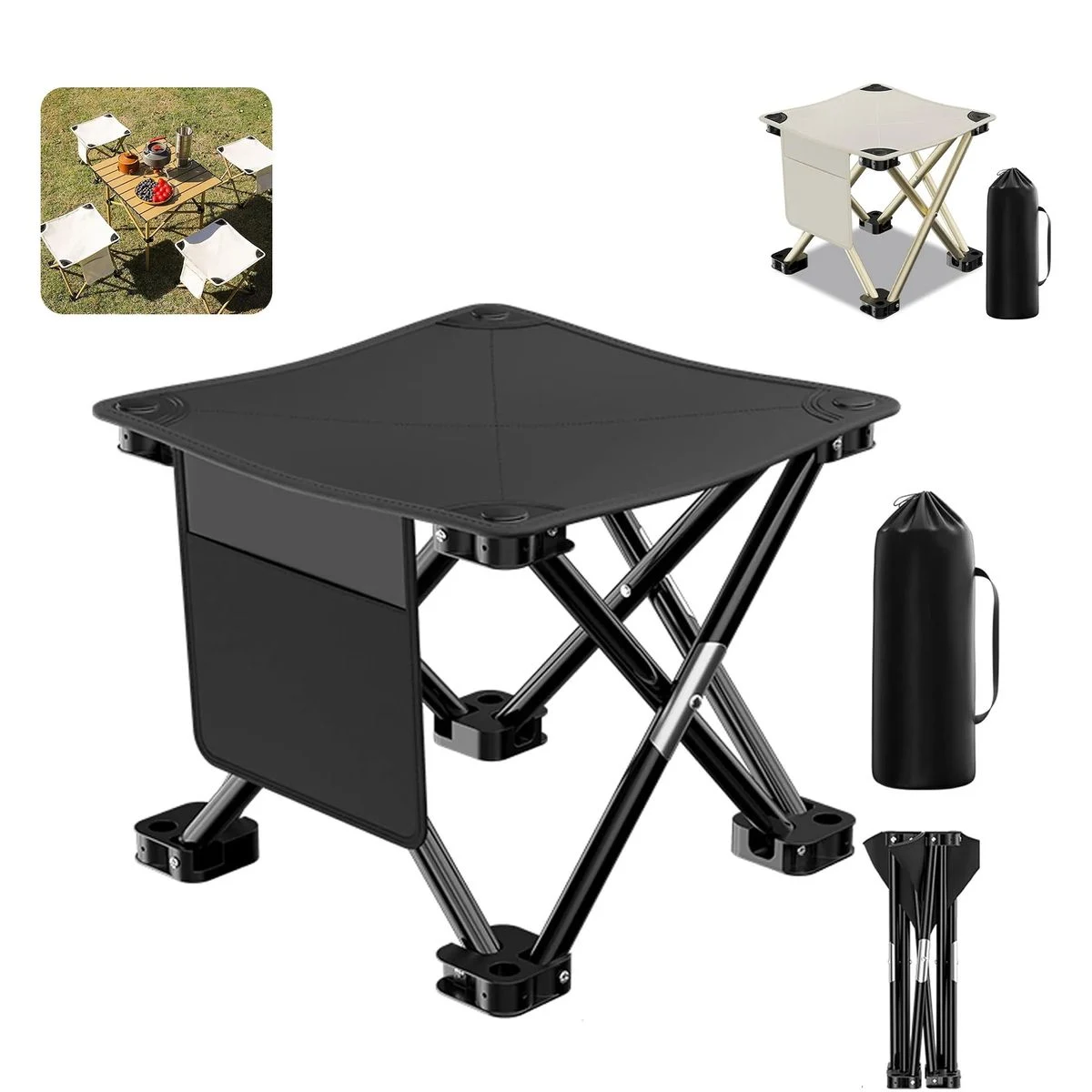 13 Inch Portable Folding Stool 1
