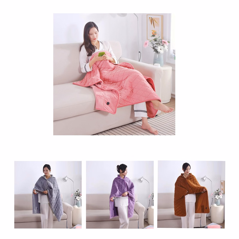 Berber Electric Blanket Heated Poncho Wrap