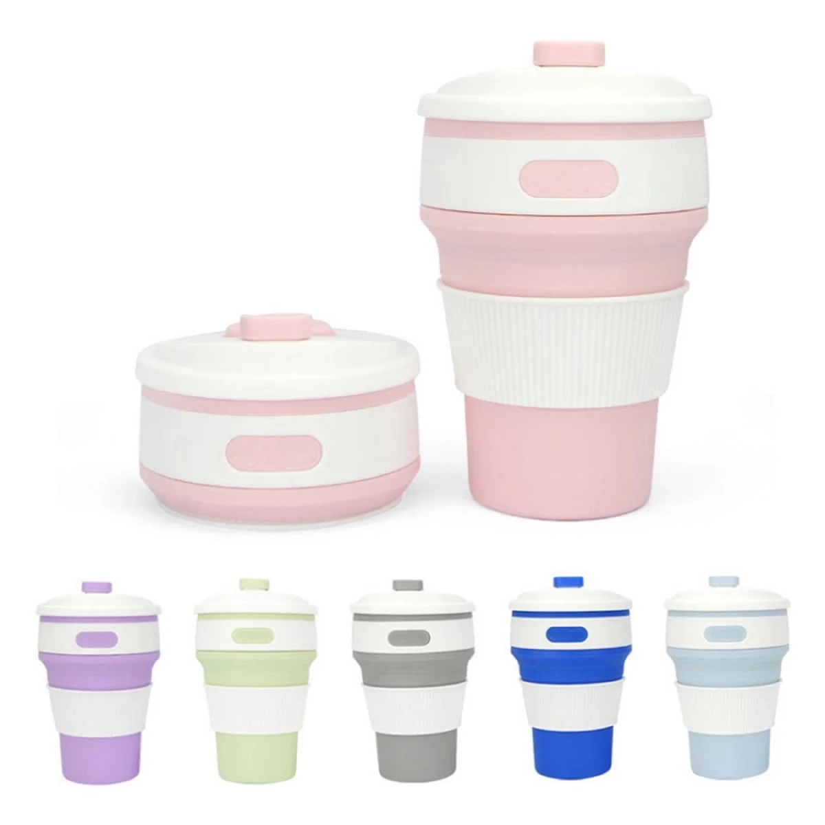 12 oz Travel Silicone Collapsible Coffee Mug 1