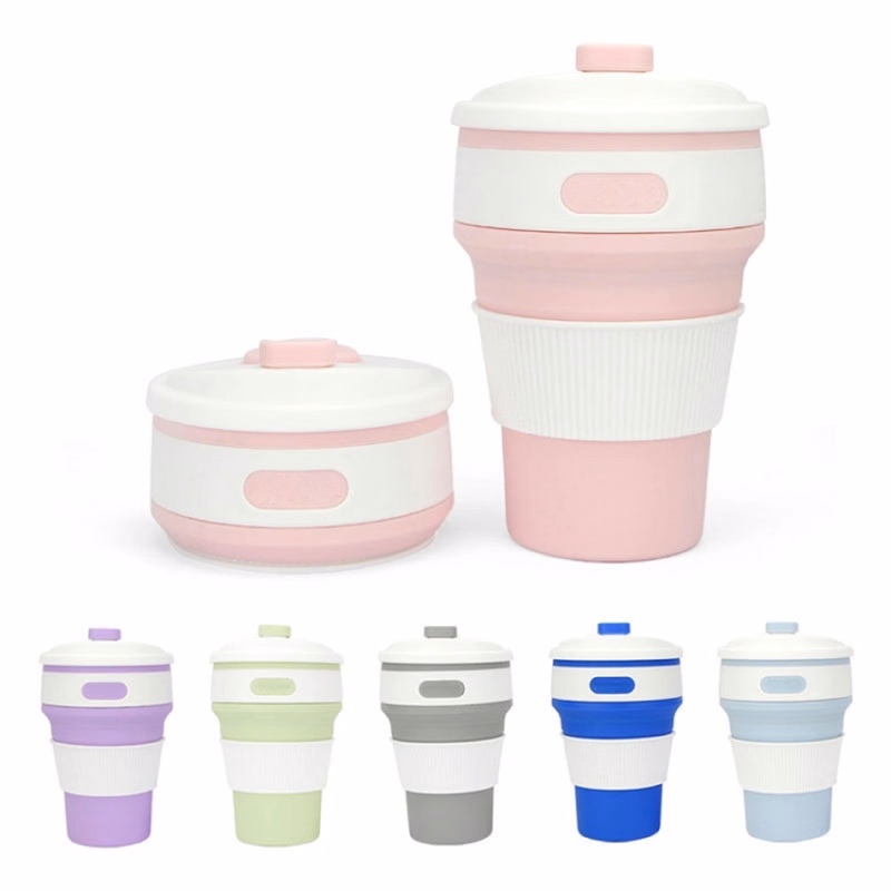 12 oz Travel Silicone Collapsible Coffee Mug