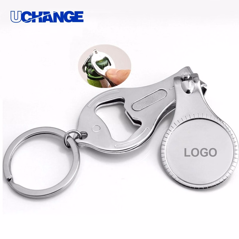 Nail Scissors Bottle Opener Keychain Tool