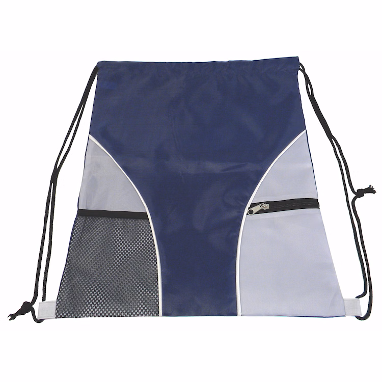Drawstring Bag w/Mesh Pocket