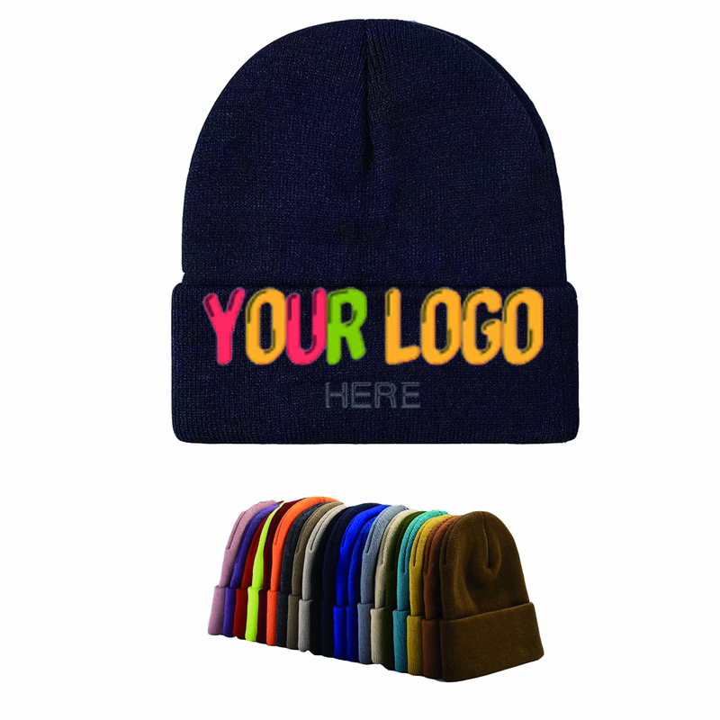 Polyester Solid Color Beanie