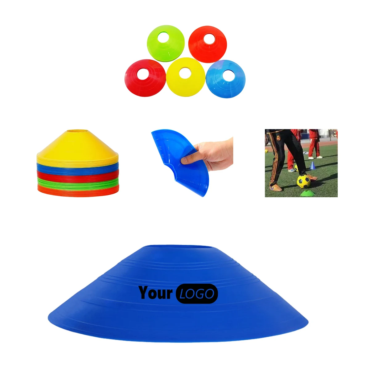 7.5 Inch PE Soccer Training Discs 1