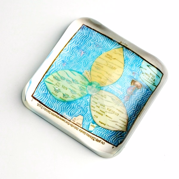 Crystal Square Dome Paperweight