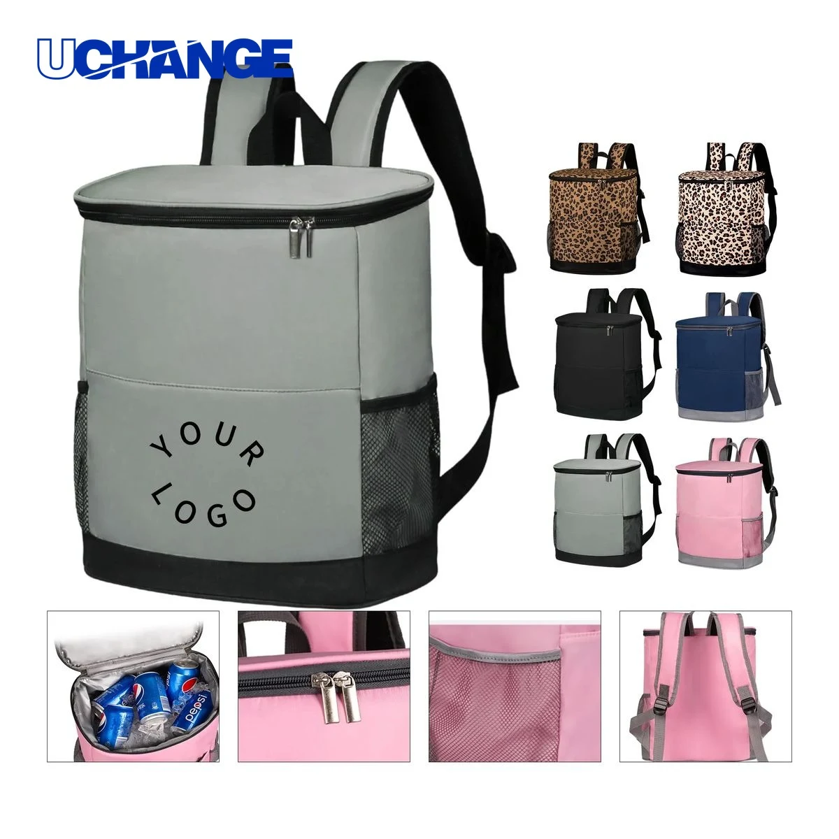 Backpack-Style Insulated Bag Cooler with Double Zippers MOQ 20 1