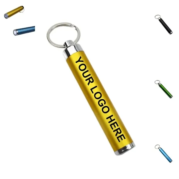 Custom Mini Cylinder LED Flashlight Keychain — Practical Night-Time Promo Tool 1