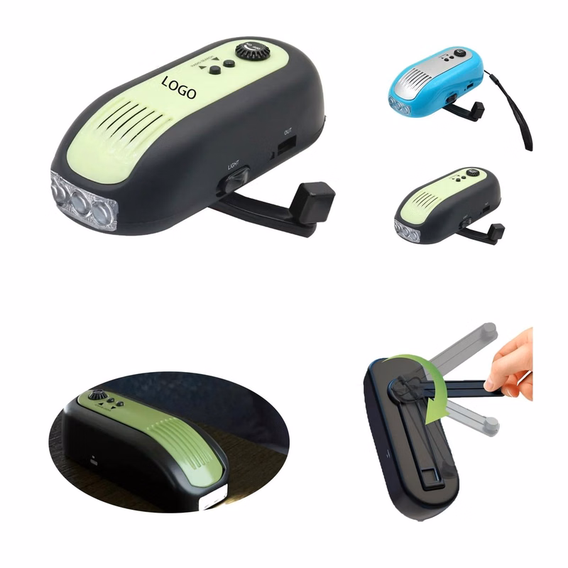 MOQ 10 Hand-operated Flashlight And Radio