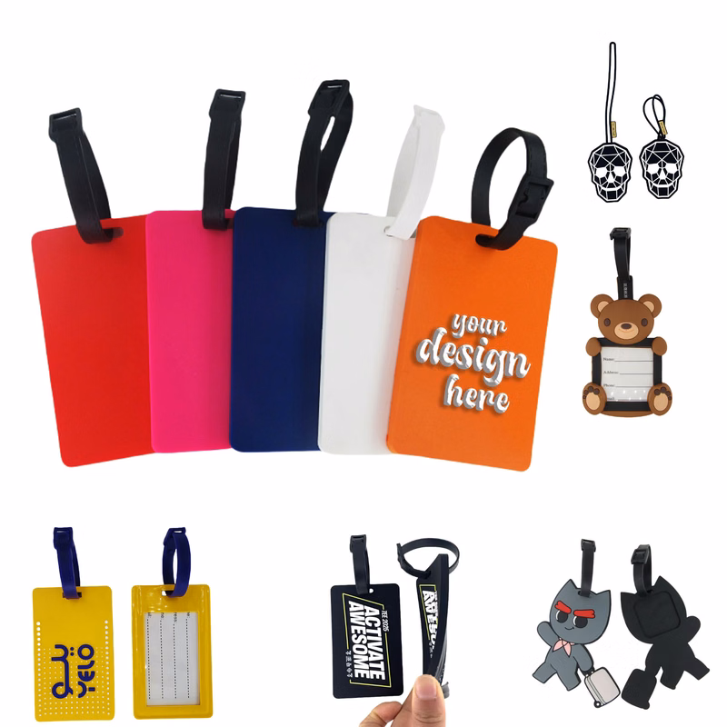 Permium Silicone Luggage Tag Name ID Card