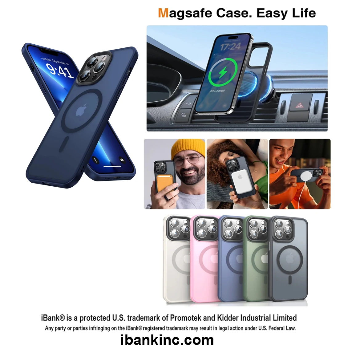 iBank ® Shockproof Case compatible with Galaxy A17/A16/S26/S25/S24 1