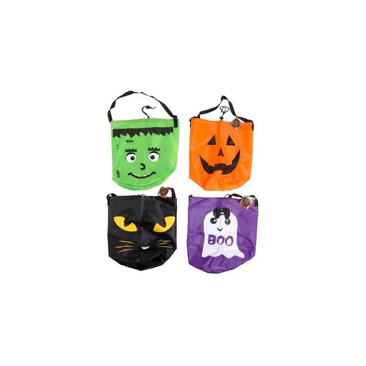 Halloween Trick or Treat Drawstring Bags Assorted - 13.5" 1