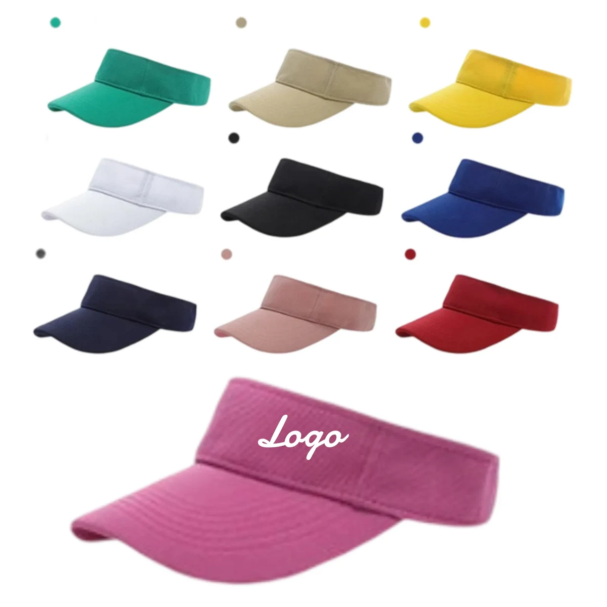 Colorful Custom Logo Sun Visors 1