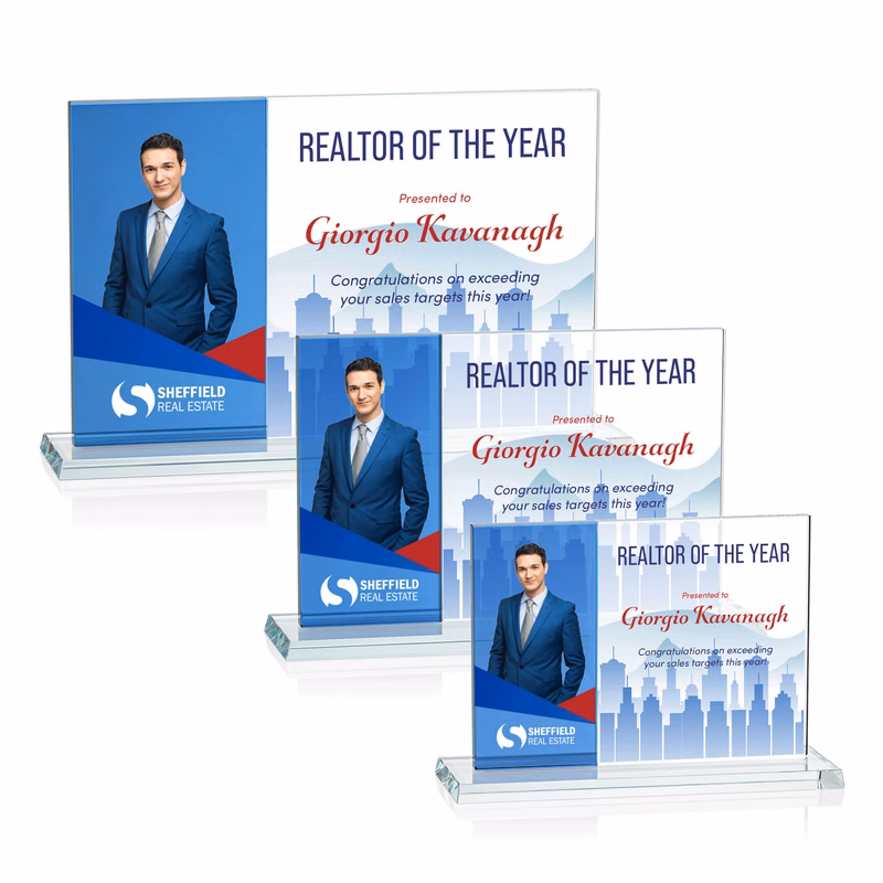 Composite Horizontal VividPrint™ Award - Blue