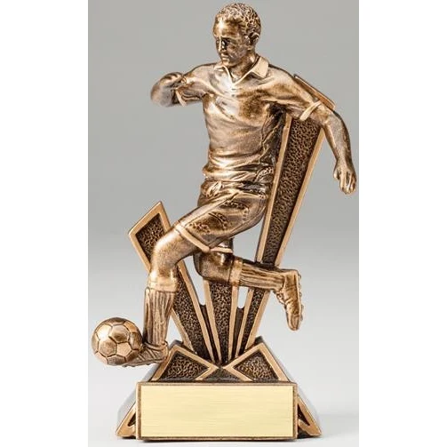 Soccer Male Checkmate Resin Sculpture 1