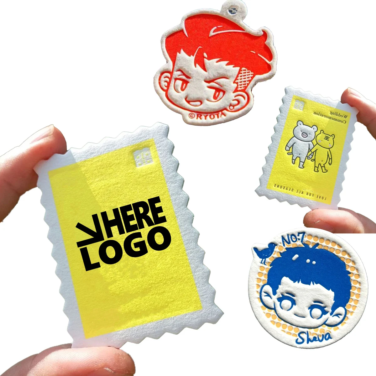 2" Paper Pins Personality Badges MOQ 10 1