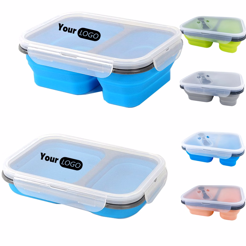 Compact Lunch Box with Fun Design and Fork Spoon Set