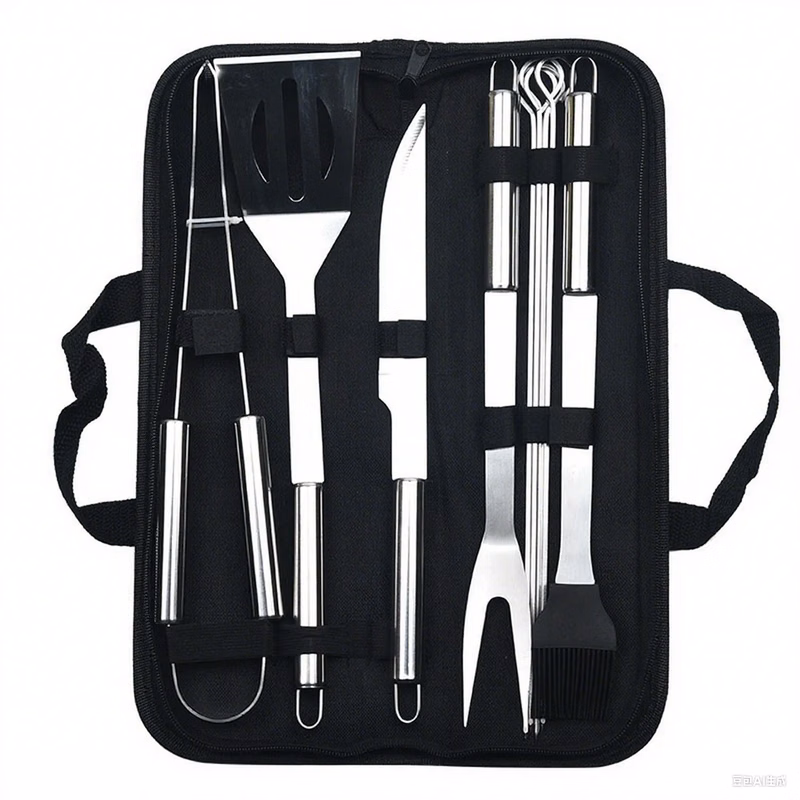 9 Pieces Barbecue Tool Set