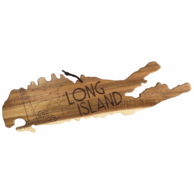 Rock & Branch® Origins Series Long Island State Shaped Wood Serving and Cutting Board