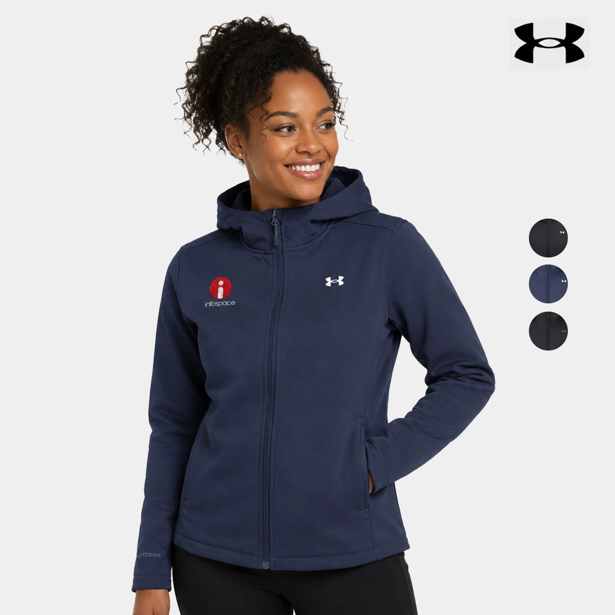 Under Armour Ladies' ColdGear® Shield 2.0 Hooded Jacket 1