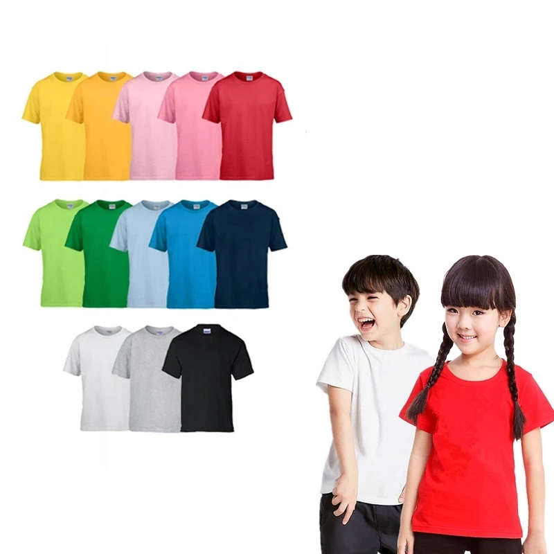 Kids Round Neck Short-sleeve Tee Shirt 1