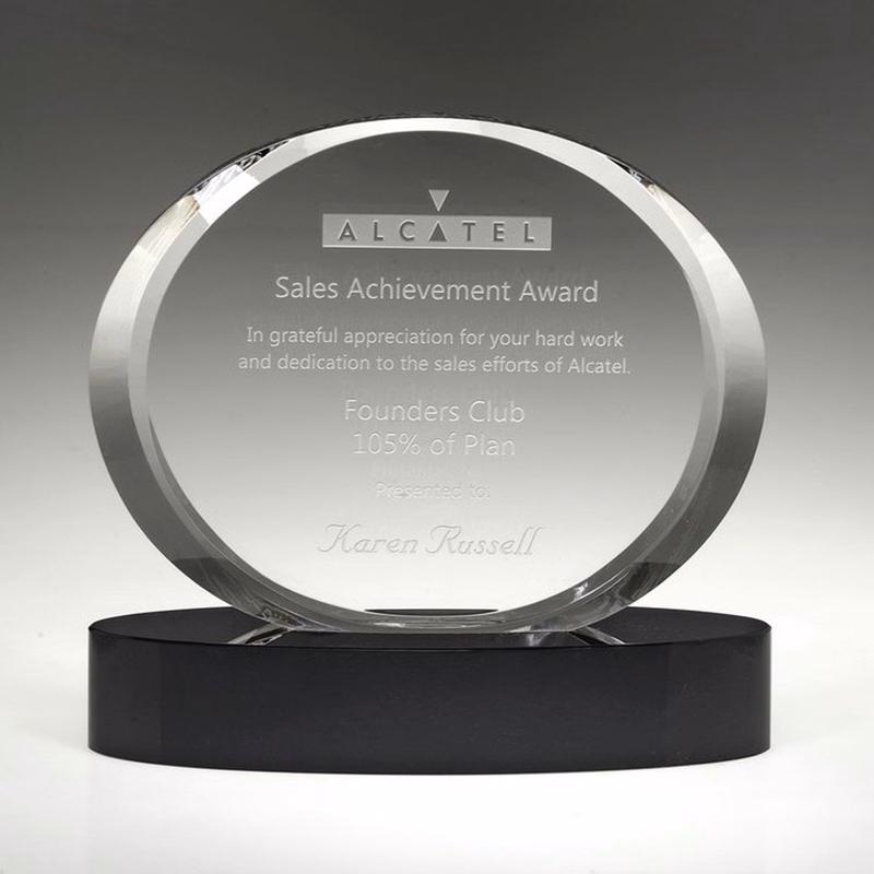 4 3/4" Crystal Award-Eternity_D078CA