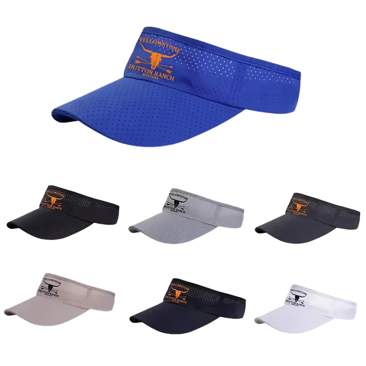 Adjustable Quick Dry Polyester Visor Cap 1