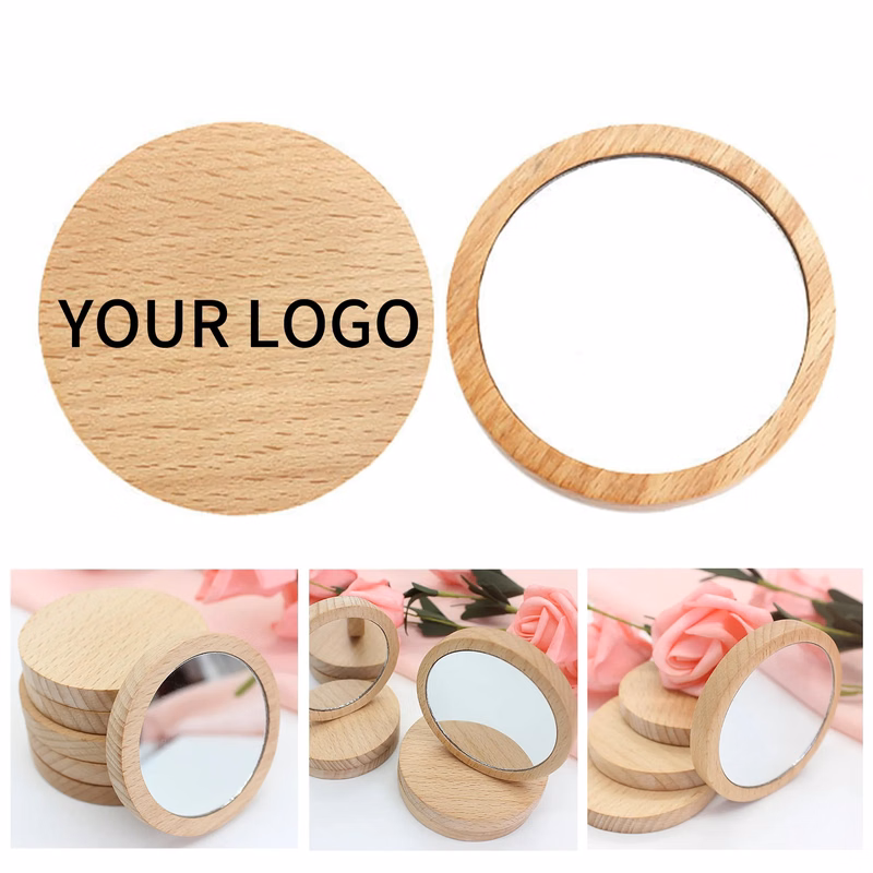 Wooden Makeup Mirror
