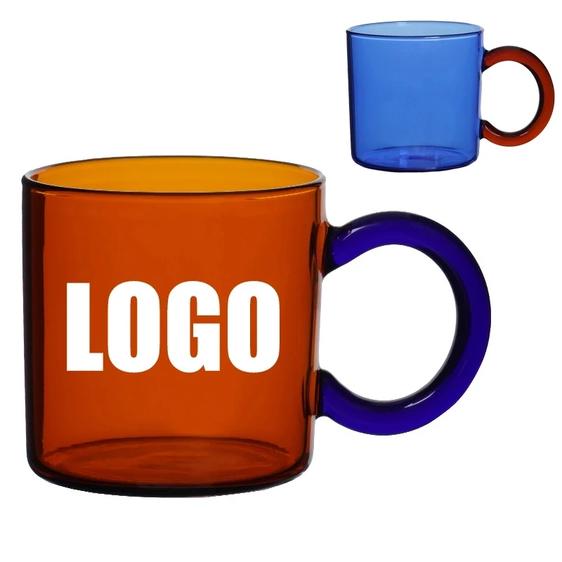 Custom 8 OZ. Glass Tea Coffee Mug & Office Drink Gift Cup 1