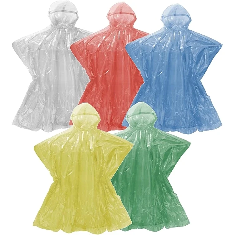 Disposable Vinyl Rain Poncho 1