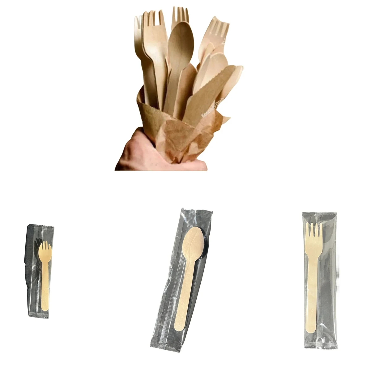 Disposable Wooden Spoon Can be degraded 1