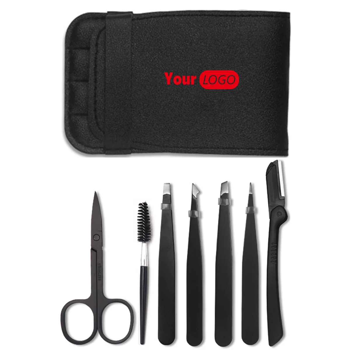 7-Piece Eyebrow Shaping Set with Travel Pouch 1