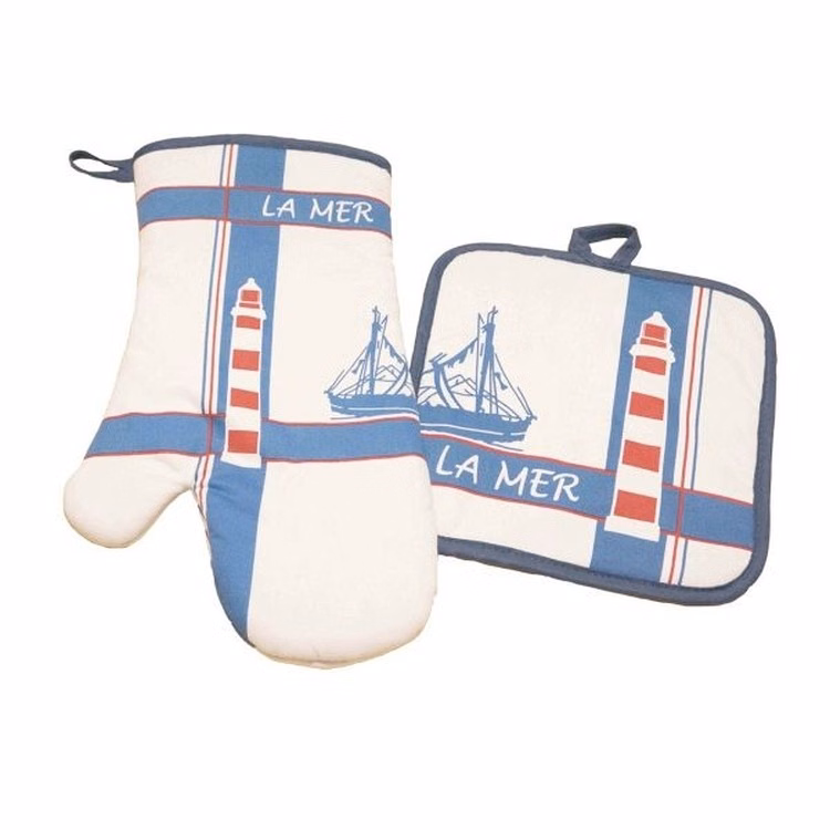 Kitchen Oven Mitt & Pot Holder Set