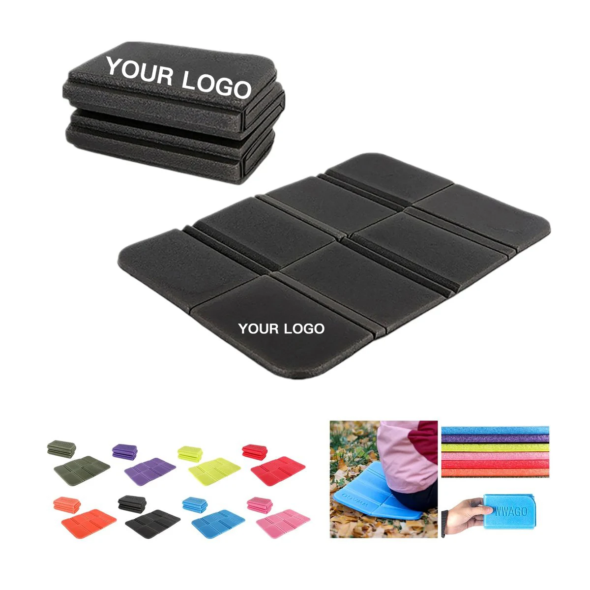 XPE Seat Pad with Waterproof Elastic Material and Folding Bag 1