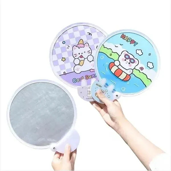 Foldable Hand Fan With Reflector 1