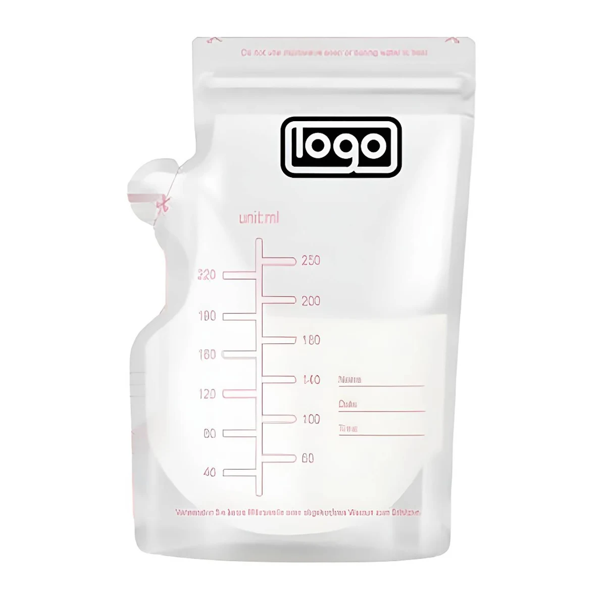 8.45oz Breastmilk Storage Bags with Measurement Markings 1