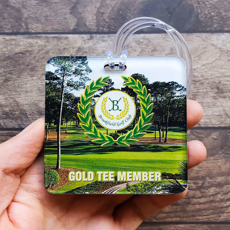 Custom Acrylic Full Color Bag Tag
