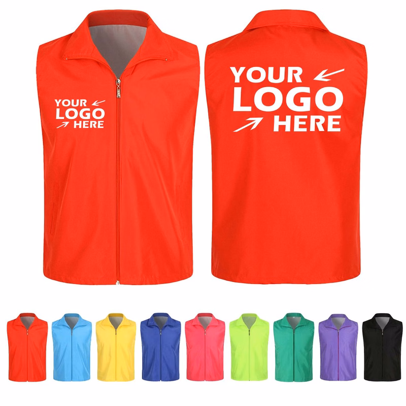Custom Premium Zip-Up Volunteer Activity Utility Vest