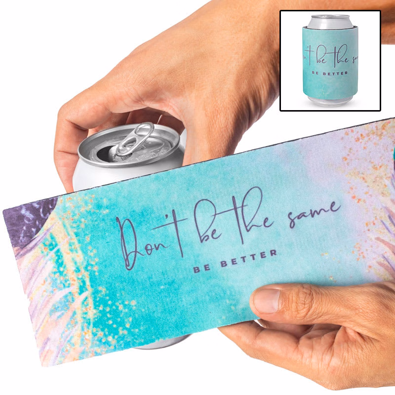 Full Color Slap Wrap Can Sleeves