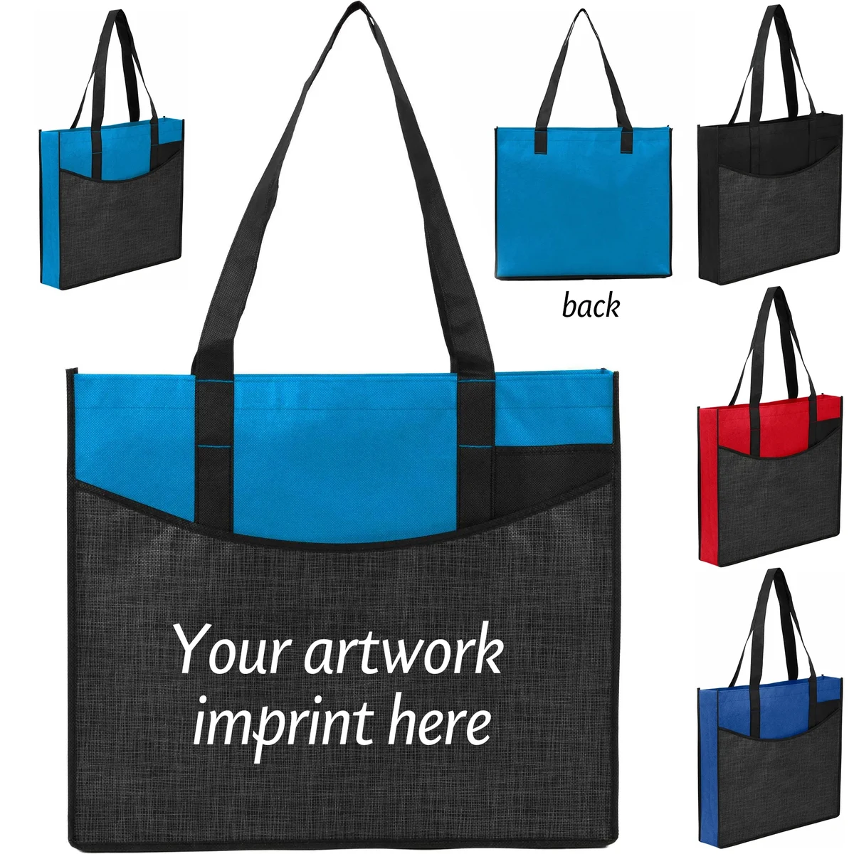 Recycled Non-Woven Convention Tote -15x17x3.15 1
