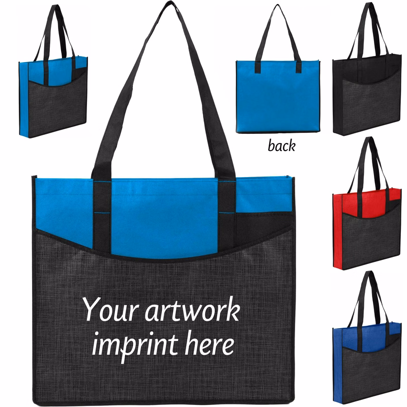 Recycled Non-Woven Convention Tote -15x17x3.15