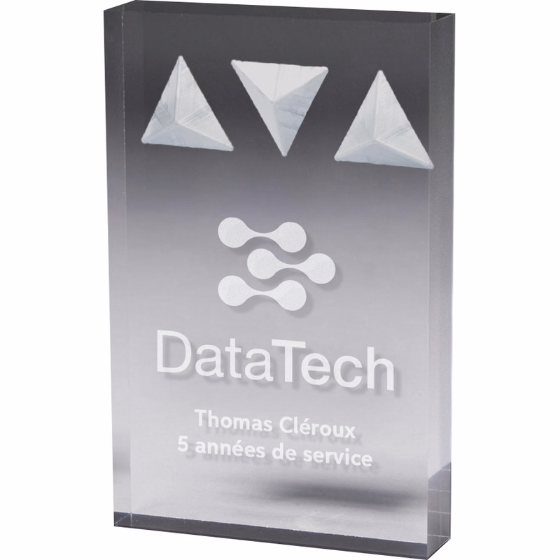 Rectangle Deep Etch Award Laser Engraved (5"x 7"x3/4")