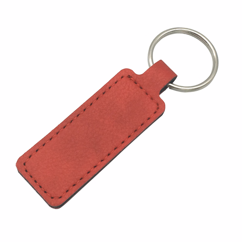 PU Leather Tag Keychain