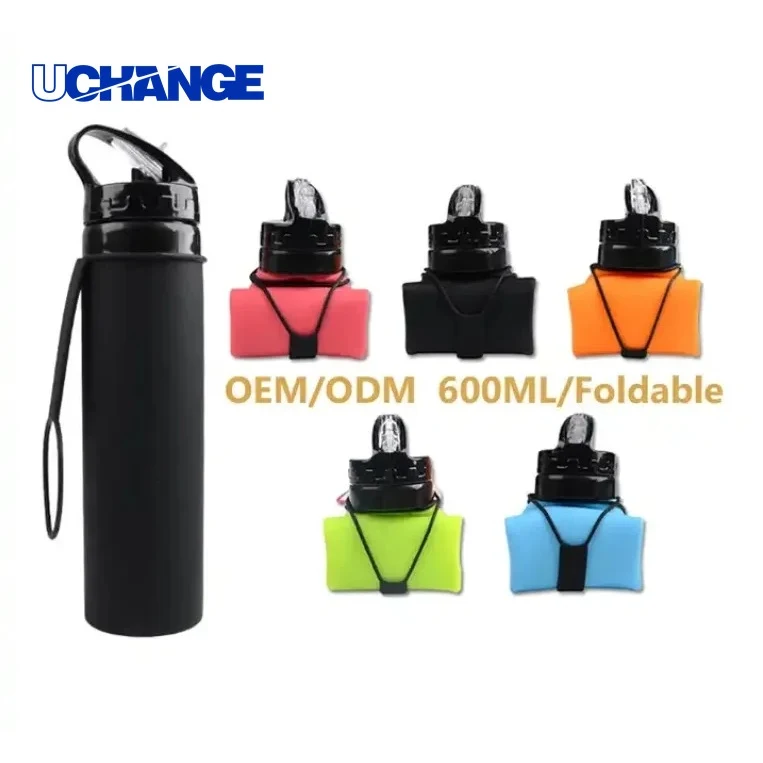 BPA-Free Silicone Foldable Water Bottle for Travel & Outdoor Activities 1